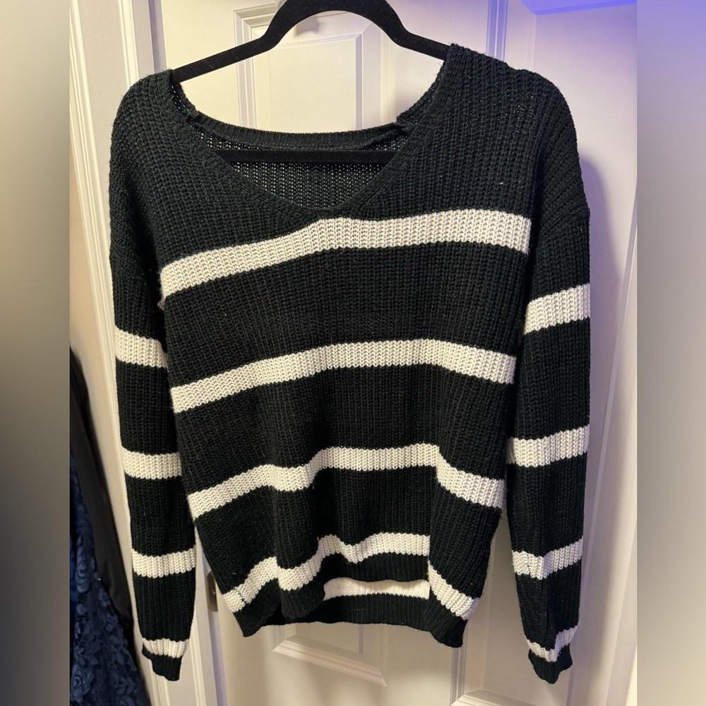 Black and White oversized SHEIN Sweater